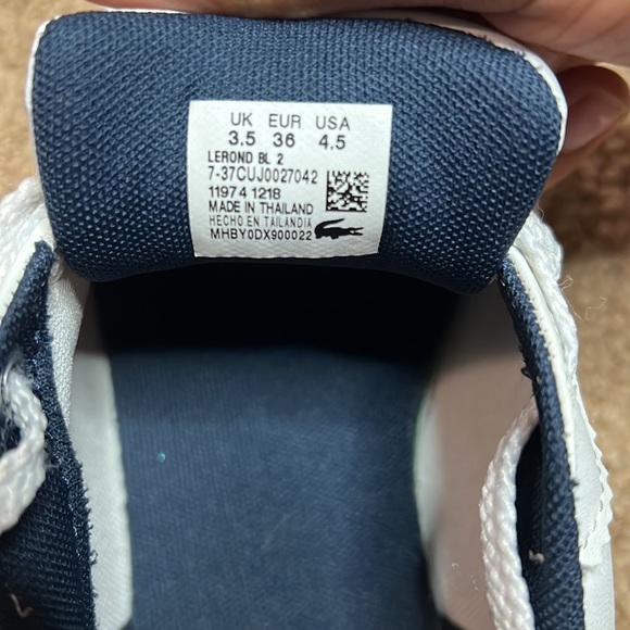Kids Lacoste Low Court Shoes - Picture 5 of 5